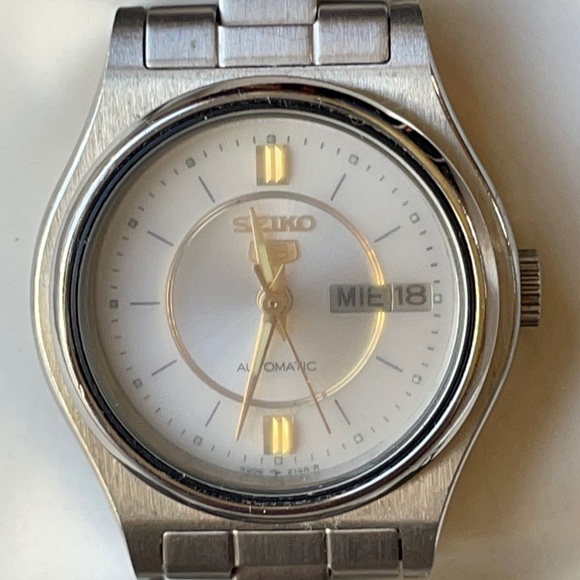 Seiko lady automatic stainless steel date&day water...